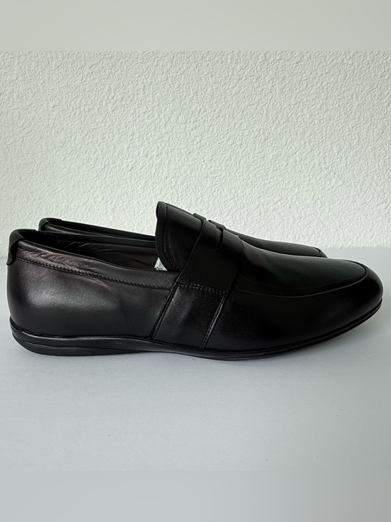 Bruno Magli Black Leather Penny Loafers main image 8